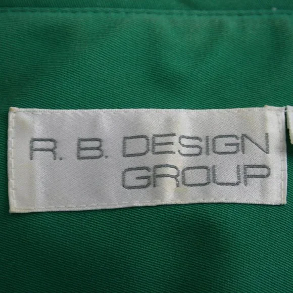 Vintage 80's R. B. Design Group Lime Green Poly Microfiber Midi Dress SZ 8 EUC - Picture 9 of 12